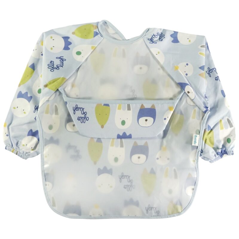 Buude Kids μεγάλη σαλιάρα με τσέπη «Roosters»