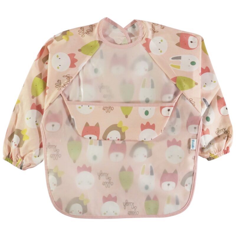 Buude Kids μεγάλη σαλιάρα με τσέπη «Chickens»