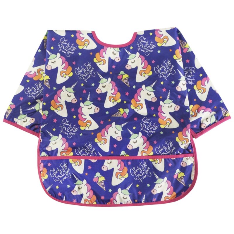 Bebechi μεγάλη σαλιάρα με τσέπη «So Many Unicorns»