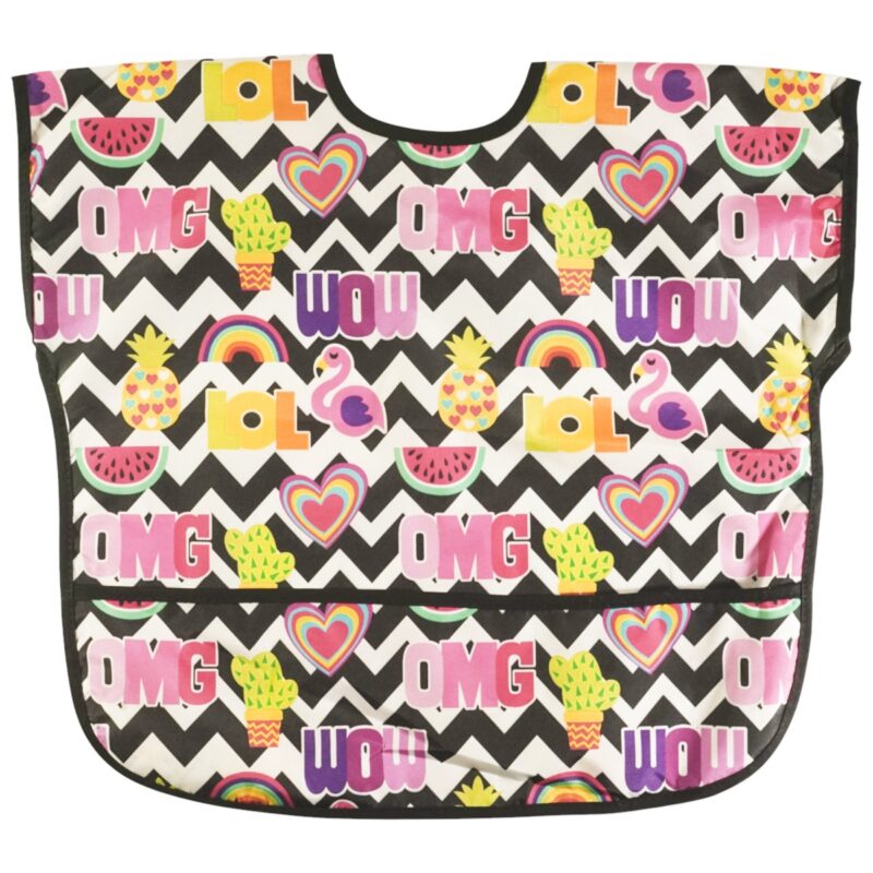 Bebechi μεγάλη σαλιάρα με τσέπη «OMG»