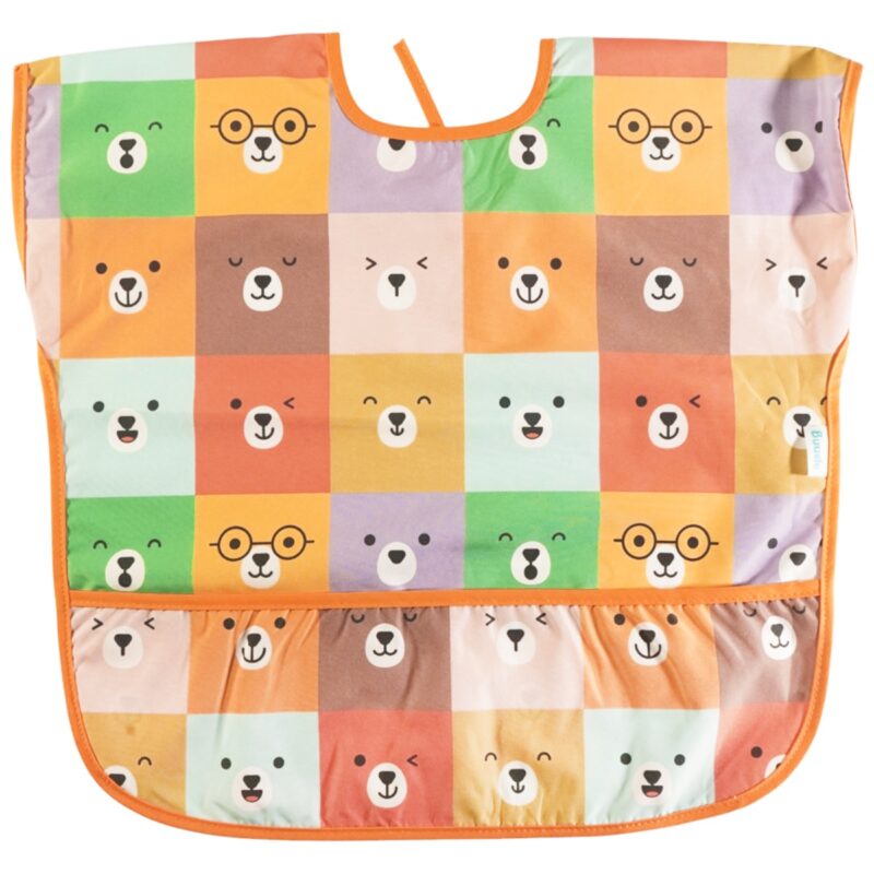 Bebechi μεγάλη σαλιάρα με τσέπη «So Many Teddies»