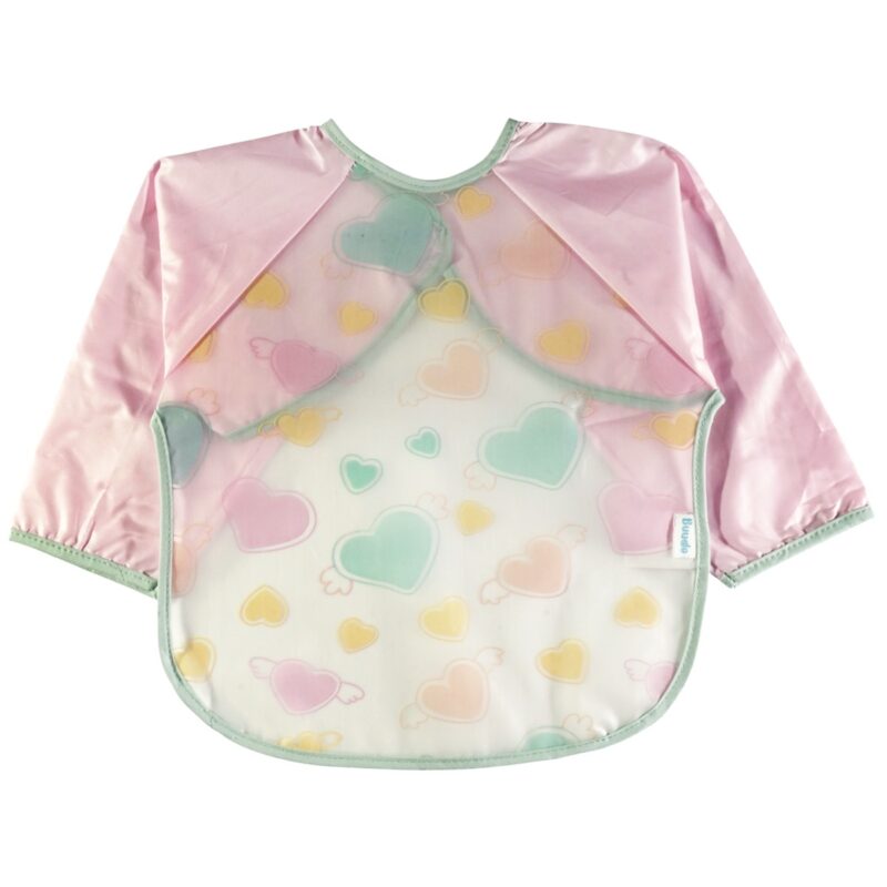 Buude Kids αδιάβροχη σαλιάρα «Angels Hearts»