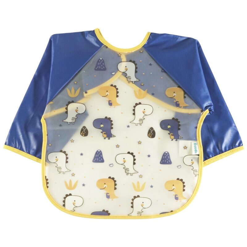 Buude Kids αδιάβροχη σαλιάρα «Dino’s Food»