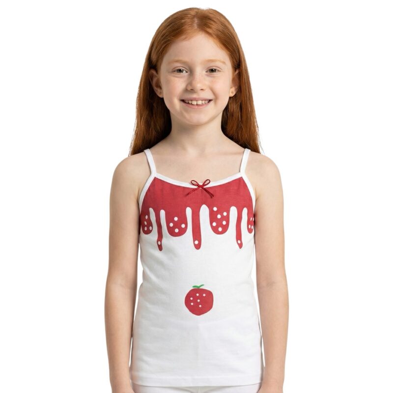 Defne Baby φανελάκι με στάμπα «Melting Strawberry»