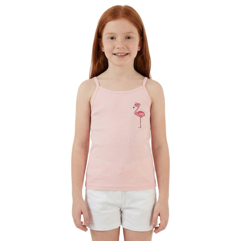 Defne Baby φανελάκι με στάμπα «Sweet Pink Flamingo»