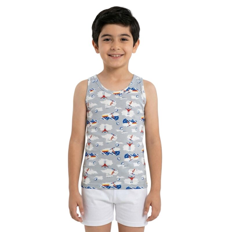 Defne Baby φανελάκι με στάμπες «Ski»