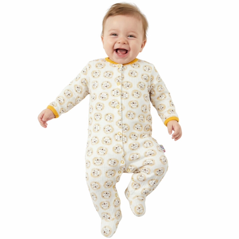 Midirik βρεφικό ολόσωμο λεπτό φορμάκι «Baby Lions»