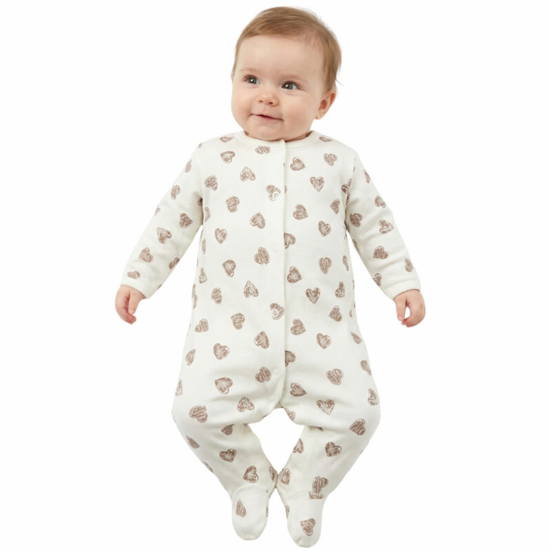 Midirik βρεφικό ολόσωμο λεπτό φορμάκι «Sweethearts»