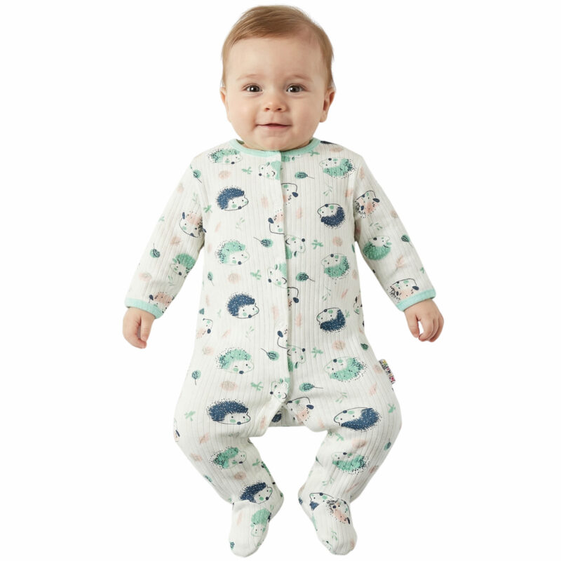 Midirik βρεφικό ολόσωμο λεπτό φορμάκι «Cute Hedgehogs»