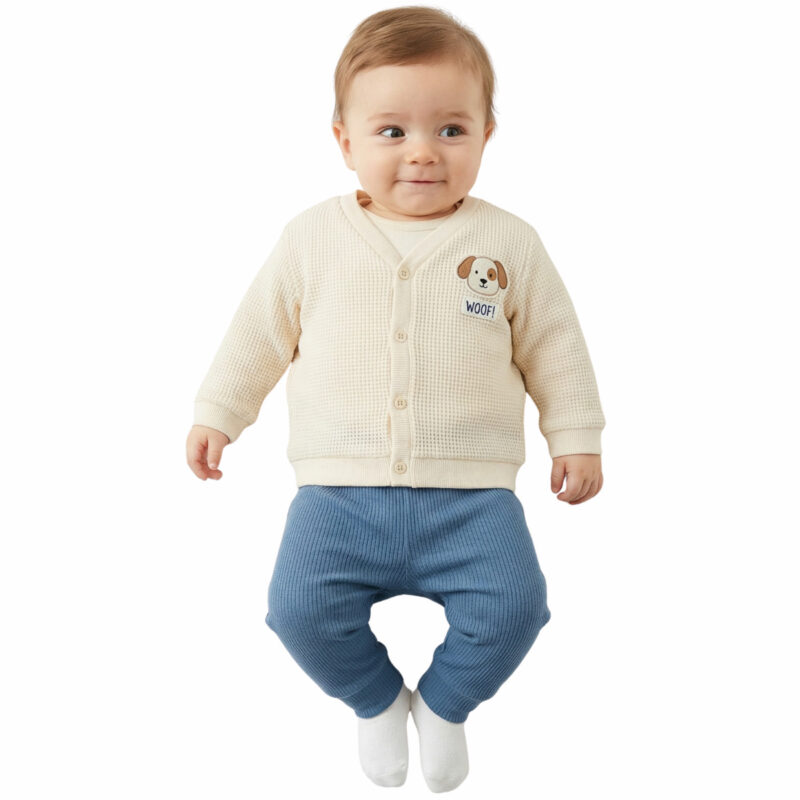 Deco βρεφικό σετάκι τριών τεμαχίων «Little Dog»