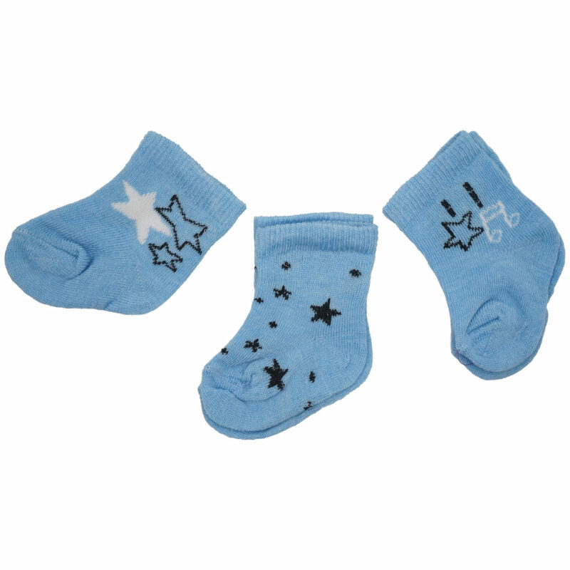 SVS Baby βρεφικές καλτσούλες τριών τεμαχίων «Tiny Stars»