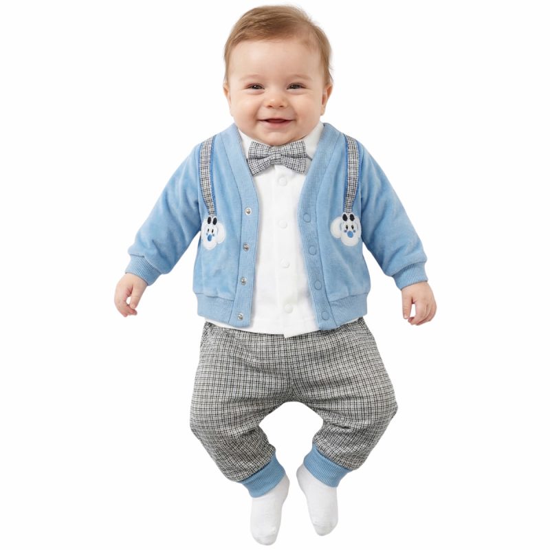 Mini Pacel βρεφικό σετάκι τεσσάρων τεμαχίων «Happy Paws»