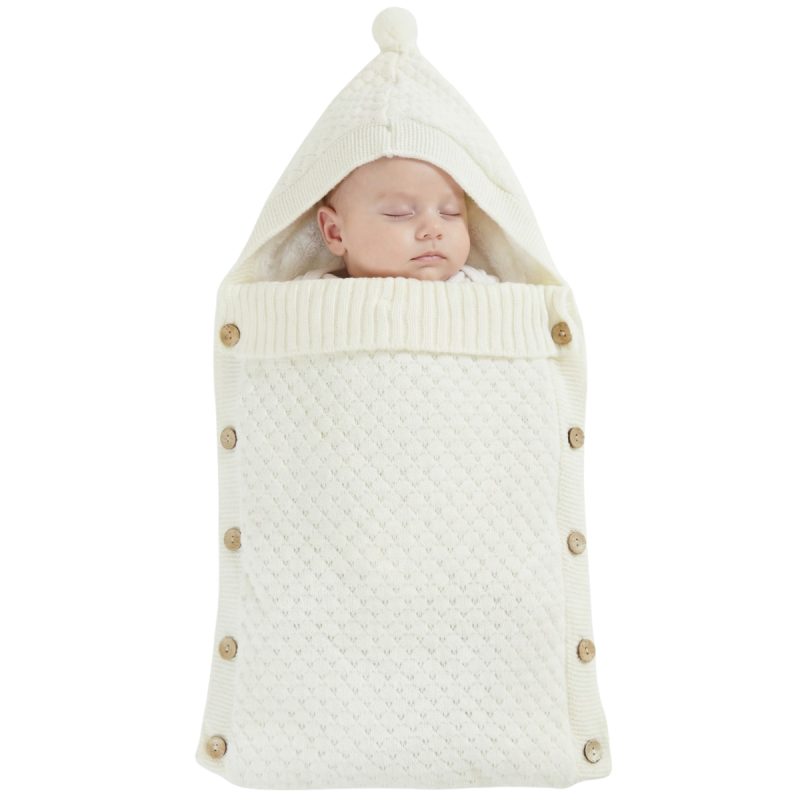 Da-Co Kids πλεκτός βρεφικός υπνόσακος (0,71cm x 0,41cm) «Ecru Nest»