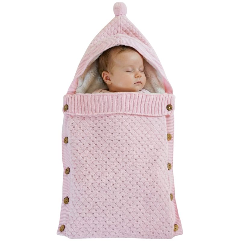 Da-Co Kids πλεκτός βρεφικός υπνόσακος (0,71cm x 0,41cm) «Pink Nest»