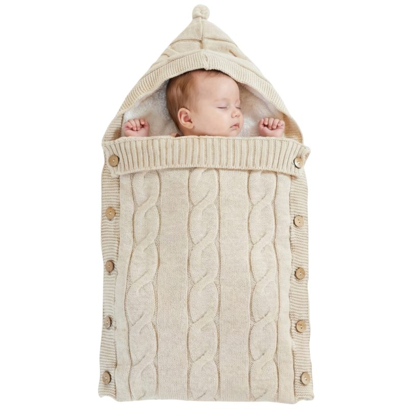 Da-Co Kids πλεκτός βρεφικός υπνόσακος (0,71cm x 0,41cm) «Beige Nest»