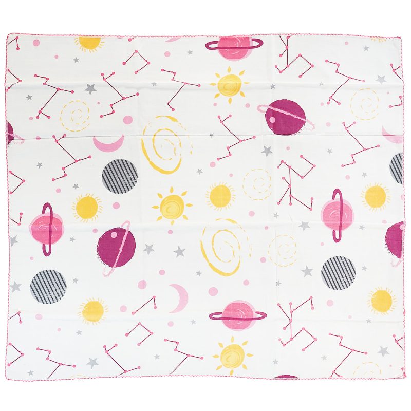 AZ πάνα αγκαλιάς «Space Pink Dreams» (0,90 m x 0,80 m)