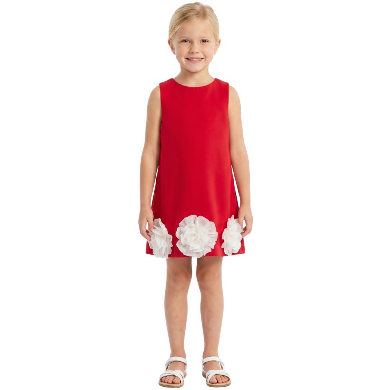 Eray Kids αμάνικο αμπιγιέ φόρεμα από λεπτό ύφασμα «Floral Grace»