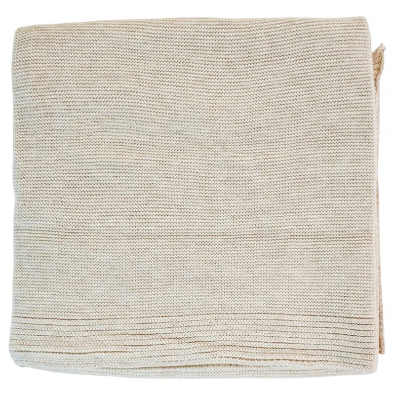 Story Baby ελαφριά κουβερτούλα για βρεφικό λίκνο, πoρτ μπεμπέ ή καροτσάκι (0,85m X 0,85m) «Beige»