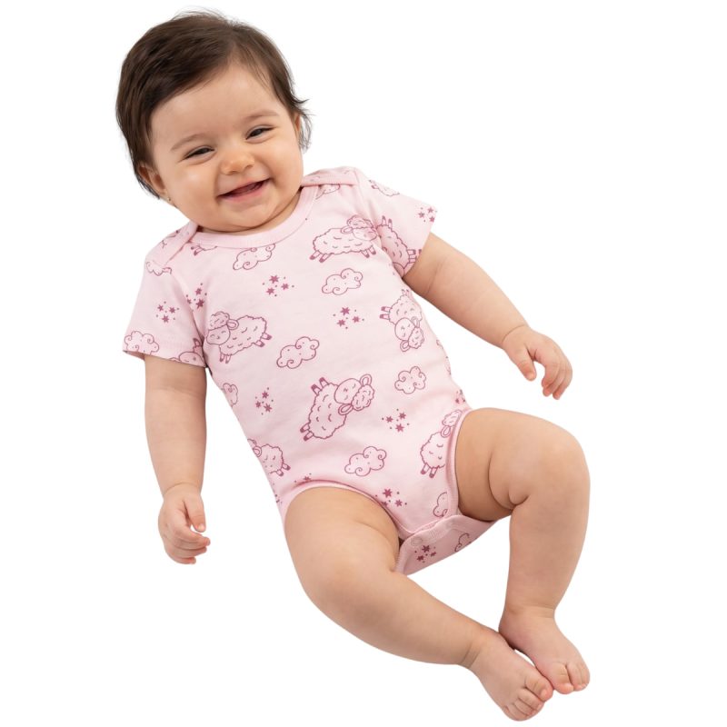 Nayinom κοντομάνικο βρεφικό κορμάκι «Little Lamb»