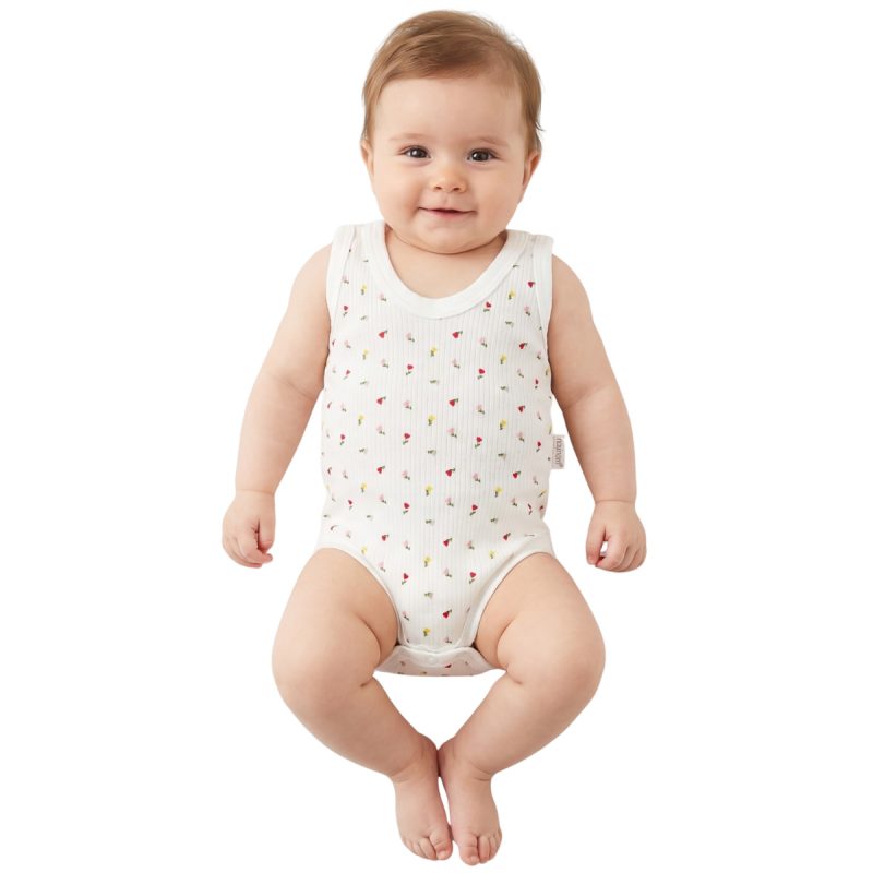Nayinom αμάνικο βρεφικό κορμάκι «Tulip Magic»