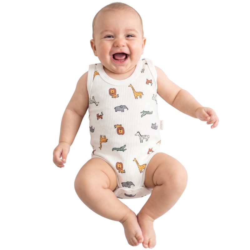Nayinom αμάνικο βρεφικό κορμάκι «Wild Wonders»